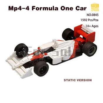 Moc-0845 Mp4-4 Formula Bir Araba Modeli PDF Çizimleri Yapı Taşları Tuğla Çocuklar Eğitim DIY Oyuncaklar Doğum Günü noel hediyesi