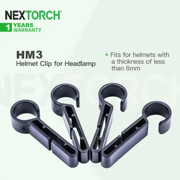 Nextorch HM3 Far Klipsi, Etkili Bir Şekilde Güçlendirilmiş, 6 mm'den Daha Az Kalınlığa Sahip Kasklar için Farın Kaymasını Önler