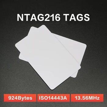 NFC NXP Ntag216 PVC Kart ISO14443A 13.56 MHz RFID HF Akıllı elektronik Etiketler 924 Bayt IC Kart 20 ADET NFC Elektronik Etiket