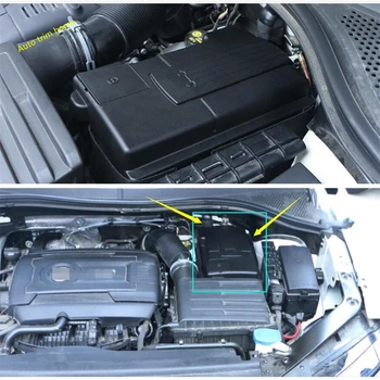 Oto Motor Pil Toz Geçirmez Negatif Elektrot Su Geçirmez Kapak Trim İçin Fit Volkswagen VW Tiguan MK2 2016-2022 Aksesuarları