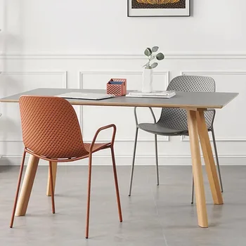 Oturma Odası Sandalye Modern İskandinav Yemek Salonu Plastik Sandalyeler Mutfak Tasarım Vanity Açık Silla Plegable Bahçe mobilya takımları