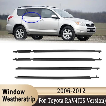 Pencere Weatherstrip Dış Cam Sızdırmazlık Kauçuk Şeritler Kemer Trim Toyota RAV4 2006-2012 (ABD Versiyonu) (satın almadan önce Boyutunu Kontrol edin)
