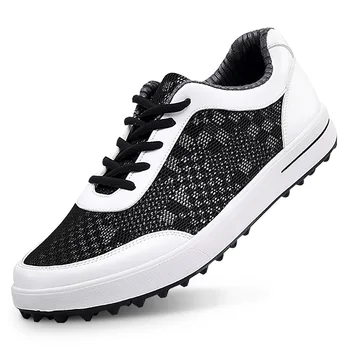 PGM Erkek Golf ayakkabıları Nefes Örgü Golf ayakkabıları Erkekler kaymaz Spikesless Açık Ayakkabı Erkekler Spor Eğitimi Golf ayakkabıları XZ079
