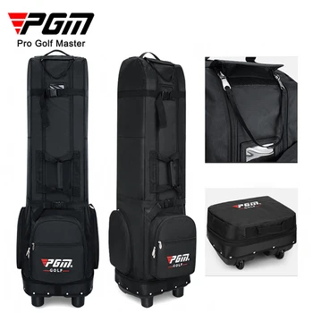 PGM Golf Havacılık Çantası Büyük Kapasiteli saklama çantası Katlanabilir Uçak Seyahat Kalınlaşmış Golf Çantaları Tekerlekler ile Seyahat Çantaları HKB012