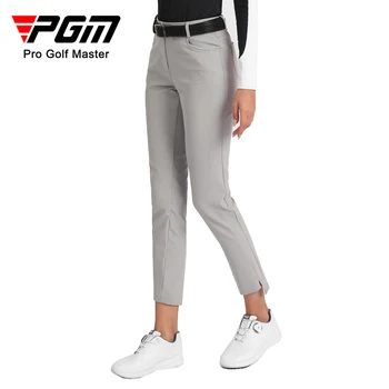 PGM kadın Golf Pantolon Rüzgar Geçirmez Sıcak ve Yumuşak Spor Pantolon Sonbahar Kış Golf Kıyafeti Kadınlar için KUZ143