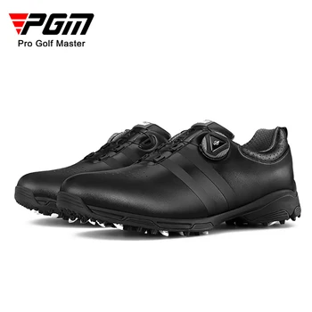 Pgm su geçirmez spor ayakkabı erkek golf ayakkabıları Nefes spor eğitimi golf ayakkabıları erkek kaymaz döner toka golf eğitmeni