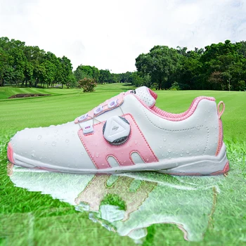 PGM Çocuk golf ayakkabıları Erkek ve Kız Yumuşak Nefes Su Geçirmez Kaymaz Hafif Evrensel Açık Sneakers Çocuk Sneakers