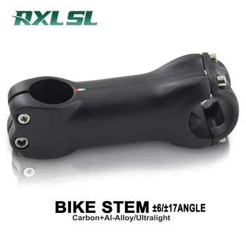 RXL SL Bisiklet Gidon Kök 6/17 Derece 31.8 mm Karbon Yol bisiklet gövdesi UD Mat MTB gidon Kök Bisiklet Aksesuarları