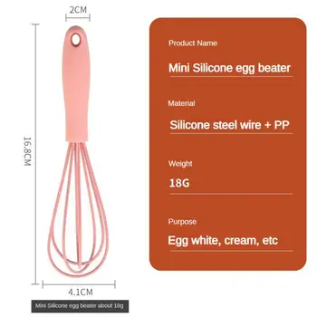Silikon Paslanmaz Çelik Krem Şanti Yumurta PP Kolu Beyaz Köpük Silikon Yumurta Çırpıcı El Yapımı Kek Yumurta mutfak gereçleri