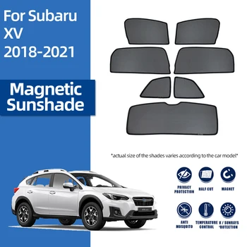 Subaru XV için GT 2017-2022 Crosstrek Manyetik araba güneşliği Kalkan Ön Cam Perde Arka Bebek Yan Pencere Güneş Gölge Siperliği