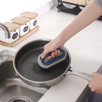 Süper Güçlü dekontaminasyon fırçası Sünger Güçlü dekontaminasyon fırçası Bulaşık Bulaşık Kase Soba Fırçası Ev mutfak gereçleri