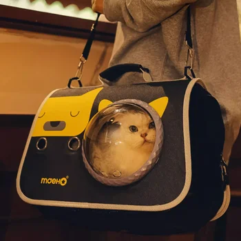 Taşınabilir Kediler Taşıma Çantası Uzay Kapsülü Büyük Seyahat Nefes Evcil Köpek Sırt Çantası Giden Bavul Mochila Para Gato Pet Malzemeleri