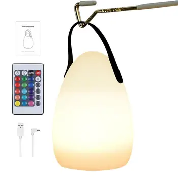 Taşınabilir lambalar şarj edilebilir USB şarj edilebilir led lamba ışık 6 seviye ışık 16 renk değiştirme RGB kreş lamba şarj edilebilir taşınabilir