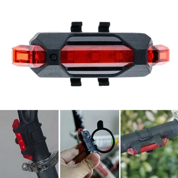 Taşınabilir USB şarj edilebilir bisiklet bisiklet kuyruk arka emniyet uyarı ışığı arka lambası lamba süper parlak xqmg farlar taşınabilir ışık