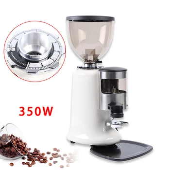 Ticari 350W Kahve Değirmeni Çapak Değirmeni Yuvarlak Hazne Alüminyum Gövde Elektrikli Ağır Kahve Değirmenleri