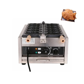 Ticari Yapışmaz 6 ADET Balık Waffle Makinesi Taiyaki Makinesi Balık Waffle Koni makinesi Kek Kalıbı atıştırmalık yapma makinesi