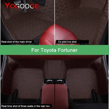 Toyota Fortuner İçin YOGOOGE Araba Paspaslar Lüks Oto Aksesuarları Ayak Halı