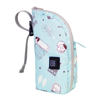 USB biberon ısıtıcısı Taşınabilir Seyahat süt ısıtıcı Bebek biberon Sıcak Kapak Yalıtım termostatı ısınma çantası