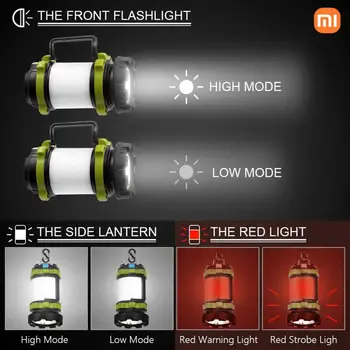 XİAOMİ LED el feneri USB Akıllı Şarj Çıkışı Girişi Taşınabilir Lamba Kamp Lambası Projektör