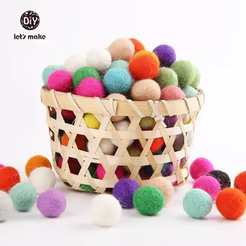 Yapalım 2 cm Yün Keçe Topu 120 Çok Renkli Keçe Topları Yün Gumball Boncuk Toptan Toplu Zanaat Dekorasyon DIY