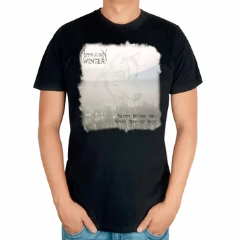 Yaz Tarzı Appalachian Kış Punk Rock Grubu T shirt 3D mma spor %100 % Pamuk Ağır Siyah Metal baskı XXXL erkekler kadınlar kurt