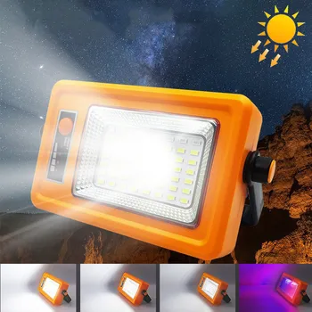 Yeni 56 LED Çalışma su geçirmez açık alan aydınlatması güneş ışığı Projektör Spot USB Şarj Edilebilir Fener Taşınabilir Lamba