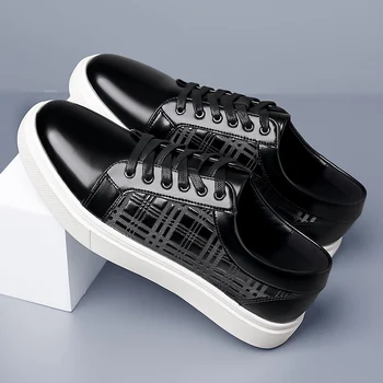 Yeni Siyah Sneakers Erkekler vulkanize ayakkabı Mavi Dantel-up Ücretsiz Kargo Boyutu 38-46 Zapatos De Hombre erkek ayakkabısı