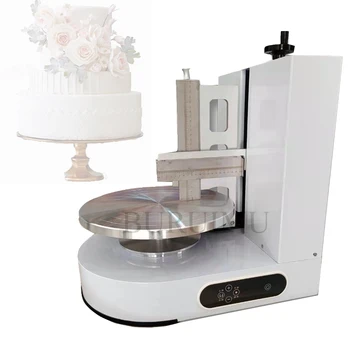 Yuvarlak Kek Krem Yayma Kaplama dolum makinesi Kek Ekmek Krem Dekorasyon Serpme Yumuşatma Makinesi