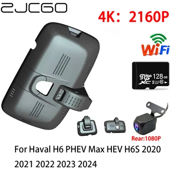 ZJCGO 4K araba dvr'ı Dash kamera Wifi Ön Arka Kamera 2 Lens 24h Havalı H6 PHEV Max HEV H6S 2020 2021 2022 2023 2024