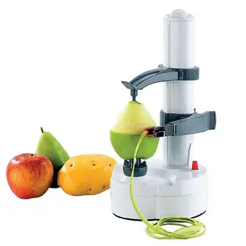 Çok fonksiyonlu Elektrikli Soyucu Meyve Sebze İçin Otomatik Paslanmaz Çelik Elma Soyucu Mutfak patates doğrayıcı Makinesi