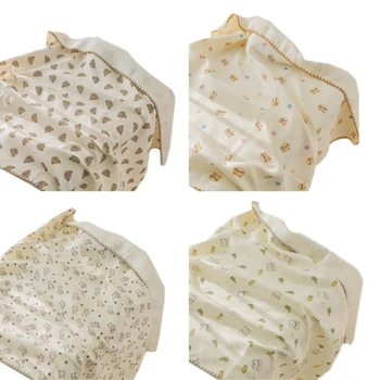Çok Kullanımlı Bebek battaniyesi banyo havlusu Yenidoğan pamuklu battaniye Yumuşak Yorgan Beşik Yatak N1HB