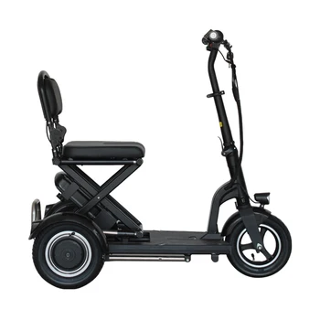 Üç Tekerlekli Katlanabilir Ucuz Hareketlilik Yetişkin E Scooter engelli scooterları Elektrikli Üç Tekerlekli Bisiklet